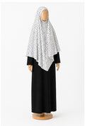 Ensemble abaya & khimar à pois noir ⚫️
