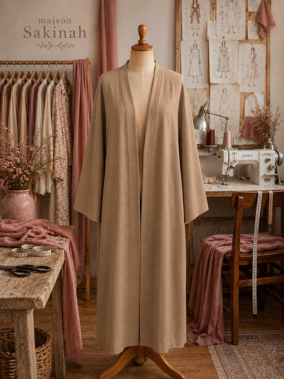 Kimono lin cappuccino 🧋