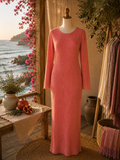 Robe longue corail 🪸