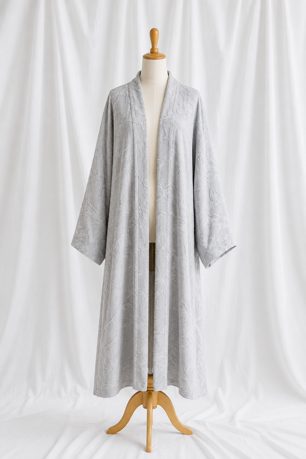 Kimono fleuri bleu ardoise 🫐