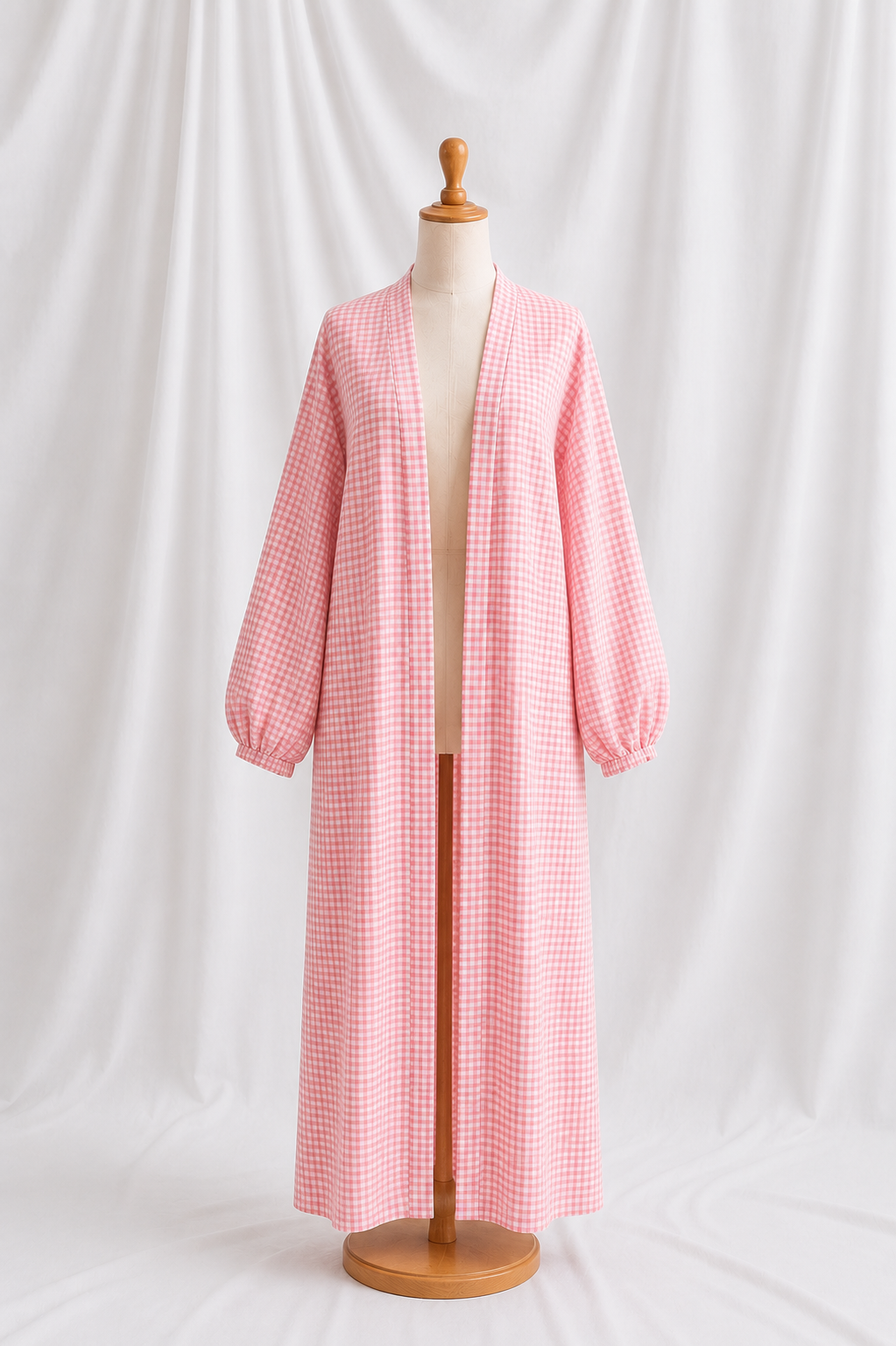 Kimono Vichy rose 🦢