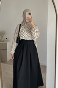 Jupe à plis noir ➰