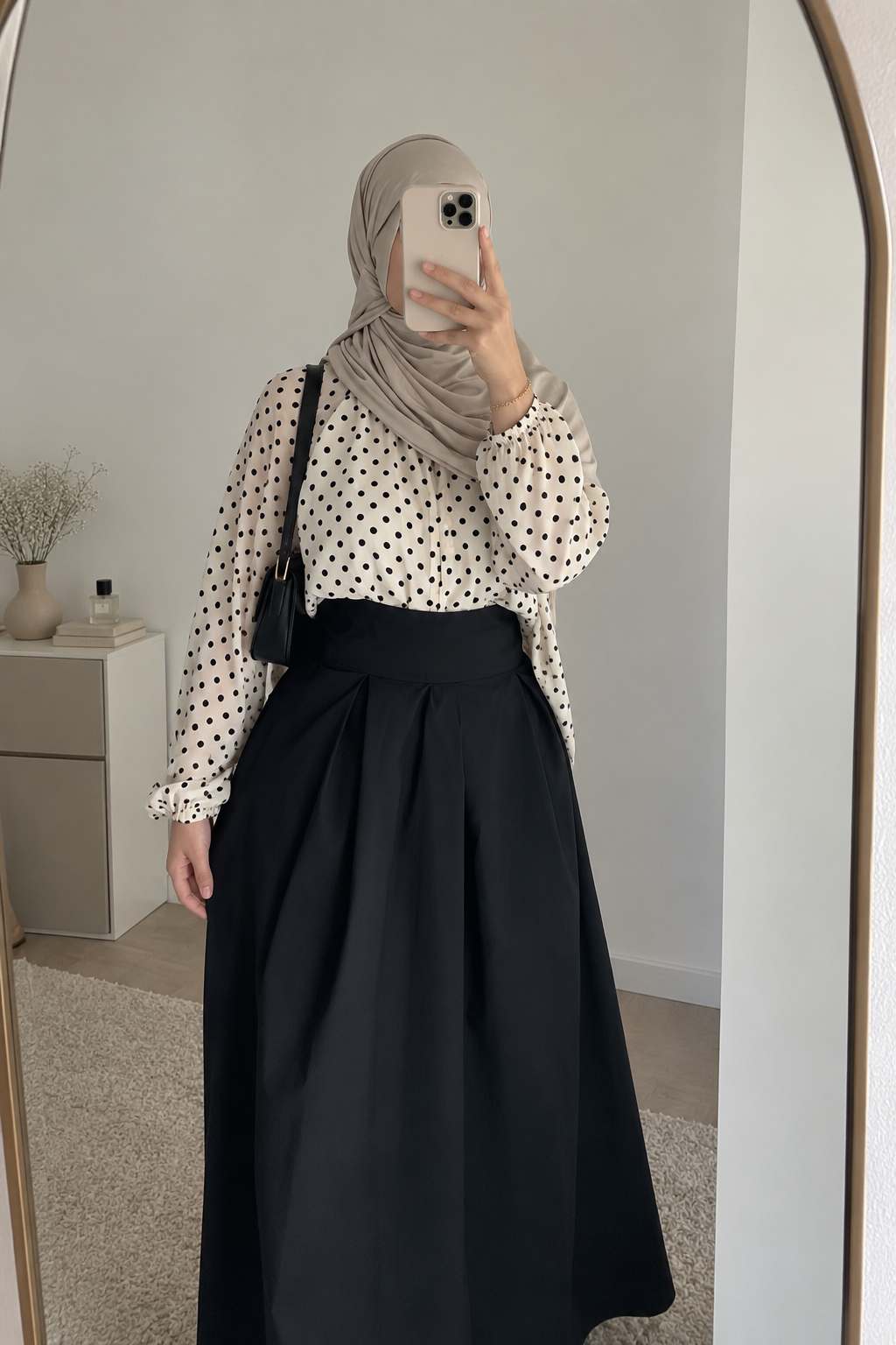 Jupe à plis noir ➰